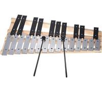 Xilófono Glockenspiel, Xilófono 25 Note Glockenspiel Xilófono Base de madera Barras de aluminio con 2 mazos con bolsa de transporte