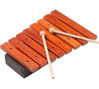 Xilófono Glockenspiel, Xilófono Instrumento musical 8 notas Xilófono Glockenspiel Incluye 2 mazos de madera for niños