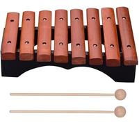 Xilófono Glockenspiel, Xilófono Instrumento musical 8 notas Xilófono Glockenspiel Incluye 2 mazos de madera for niños