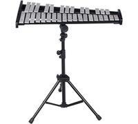 Xilófono Glockenspiel, Xilófono Placa de aluminio Xilófono Profesional Instrumento de percusión de xilófono de 32 tonos Glockenspiel portátil