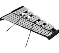 Xilófono Glockenspiel, Xilófono Xilófono de 32 notas Glockenspiel educativo Base de madera Barras de aluminio sólido con mazos