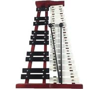 Xilófono Glockenspiel, Xilófono Xilófono de aluminio Instrumento de percusión de xilófono Glockenspiel de 25 tonos