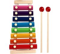 Xilófono Glockenspiel, Xilófono Xilófono de madera Instrumentos musicales Instrumento de percusión manual de 8 tonos