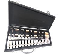 Xilófono Glockenspiel, Xilófono Xilófono profesional de aluminio de 25 tonos con funda de cuero