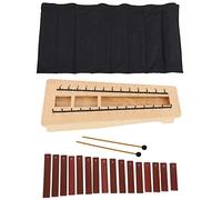 Xilófono madera 13 tonos caja glockenspiel, tipo de tono alto pino música Orff instrumento de percusión para niños vibráfono