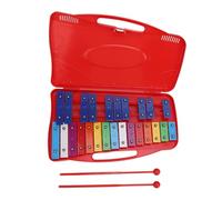 Xilófono profesional de aluminio para niños, colorido instrumento musical de 25 notas para educación temprana, jardín de infantes, resistente, ligero, duradero, con notas de íris,