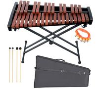 Xilófono profesional de madera de 32 notas con soporte ajustable, instrumento musical de alta calidad que incluye 4 mazos, campana de mano y bolsa