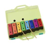xilófono profesional Xilófono De 8 Notas, Glockenspiel Colorido Placas De Metal De Color Arcoíris Extraíbles Resonador Instrumento Musical De Percusión