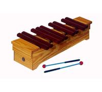 Xilófono soprano, Palo rojo, parte cromática