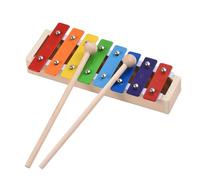 xilófono Xilófono Glockenspiel De Tamaño Compacto De 8 Teclas Con Mazos De Madera Instrumento Musical De Percusión Regalo