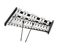 Xilófono Xilófono Glockenspiel Plegable De 25 Notas Marco De Madera Barras De Aluminio Instrumento Musical De Percusión Regalo Con Transporte