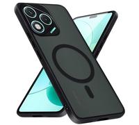 Xiltlly Funda Magnética para Honor 400 Lite 5G, Compatible con MagSafe, Carcasa Translúcida Mate AntiChoque Protectora Case Cover para Honor 400 Lite 6.7 Pulgadas, Negro