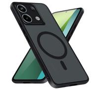 Xiltlly Funda Magnética para Redmi Note13 Pro 5G/Poco X6, Compatible con MagSafe, Carcasa Translúcida Mate AntiChoque Protectora Case Cover para Redmi Note13 Pro 5G 6.67 Pulgadas, Negro