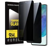 Xiltlly Protector Pantalla Privacidad para Samsung Galaxy S21 FE 5G 2 Piezas,Anti Espía Cristal Templado,Anti-Espía Vidrio Película,9H Dureza,Anti-Arañazo,Sin Burbujas,Privacy Screen Protector