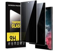 Xiltlly Protector Pantalla Privacidad para Samsung Galaxy S22 Ultra 5G 2 Piezas,Anti Espía Cristal Templado,Anti-Espía Vidrio Película,9H Dureza,Anti-Arañazo,Sin Burbujas,Privacy Screen Protector