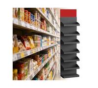 XILYZMO Estantería De Comercio Góndola De Metal con Panel Perforado, Expositor Comercial Pared Carga 100kg, Estante Modular para Supermercado, Tienda Y Bazar(C-50x20x180cm)