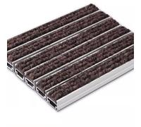 XILYZMO Felpudos Grandes para La Nieve, con Respaldo Antideslizante Felpudos con Marco, Impermeables De Aleación De Aluminio para Alfombras para El Hogar Bancos Hoteles(Rosso,140x160cm)