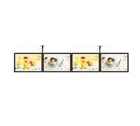 XILYZMO Marco Delgado A Presión Caja Luz LED, Restaurante Cartel Iluminado Exhibidor Retráctil Aleación Titanio LED Retroiluminado Tablero Menú Montaje Pared Caja Luz Ultrafina(B-280x50cm)