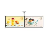 XILYZMO Marco Delgado A Presión Caja Luz LED, Restaurante Cartel Iluminado Exhibidor Retráctil Aleación Titanio LED Retroiluminado Tablero Menú Montaje Pared Caja Luz Ultrafina(B-180x60cm)