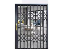 XILYZMO Plegable Exterior Prevención Robos Ventana, Aleación Aluminio Rejas Seguridad Empuje Y Tracción, Equipadas con Cerradura Vallas Seguridad Ventanas para Loft Cobertizo(130x140cm/51.2x55.1in)
