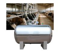XILYZMO Tanque PresióN, Sistemas Pozos Marea Alta Presión, Horizontal Presión Acero Inoxidable, Kit Montaje Agua Grifo Impulsar Agua para Industrial Suministro Agua Doméstica(160L/80x63cm)