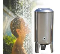 XILYZMO Totalmente Automático Presión Pozo Tanques Presión, Vertical Aguas Agrícolas Almacenamiento, Kit Montaje Acero Inoxidable Tanque Almacenamiento A para Hogar(400L-60x135cm)