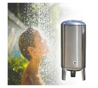 XILYZMO Totalmente Automático Presión Pozo Tanques Presión, Vertical Aguas Agrícolas Almacenamiento, Kit Montaje Acero Inoxidable Tanque Almacenamiento A para Hogar(100L-40x95cm)