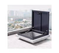 XILYZMO Trampilla Cubierta, Aleación Aluminio Tapa Escotilla Acceso Al Techo Puerta Seguridad Manija Interna Salida Emergencia Grande Comercial Boca Registro Exportación Sótano(95x80cm/37.4x31.5in)