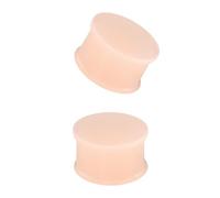XIMAX 2 dilatadores de oreja de silicona sólida, dilatadores de doble acampanado, retenedor de ocultación, joyería para mujeres y hombres, 8G-1 & 1/8 pulgadas, 3-28 mm, 22mm (7/8"), Silicona, No es