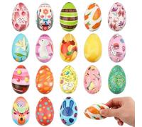XIMEY Easter Eggs, Huevos Pascua 6cm 12 Piezas, Huevos De Pascua Coloridos para Easter Egg Hunt, Decoracion, Relleno De Canastas Y Regalos De Fiesta (animal-18)