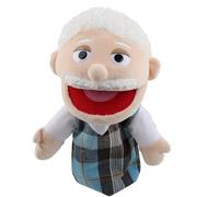 XIMEY Marionetas de Mano Niños, Marionetas de Cuerda, Marioneta Peluche Mano, Títere de Mano para Cuenta Cuentos, Enseñar y Realizar Juegos Interactivos, Regalo de Cumpleaños (Abuelo, 30cm)
