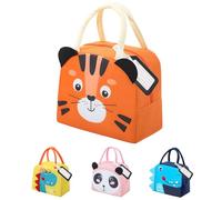 XIMEY Nevera Infantil 5L, Bolsa Térmica Porta Alimentos, Lonchera para Niños y Bebés (Tigre 3D)