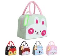 XIMEY Nevera Niños 5L, Bolsa Almuerzo Pequeña, Isotérmica Porta Alimentos, Lonchera Térmica Infantil, Nevera Comida Bebé (Conejo Gris)