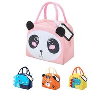 XIMEY Nevera Niños, 5L Bolsa Nevera Pequeña, Bolsa Almuerzo Niño, Bolsa Isotermica Infantil, Bolsa Termica Porta Alimentos Infantil, Lonchera Termica Infantil, Nevera Comida Bebe (Panda)