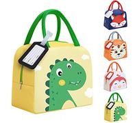 XIMEY Nevera Niños, 5L Bolsa Nevera Pequeña, Bolsa Almuerzo Niño, Bolsa Isotermica Infantil, Bolsa Termica Porta Alimentos Infantil, Lonchera Termica Infantil, Nevera Comida Bebe (Dinosaurio)