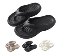 Ximlc Chanclas con soporte for el arco del pie for mujer y hombre, unisex, cómodas y antideslizantes, con plataforma for caminar, zapatos de playa.(Black,36-37)