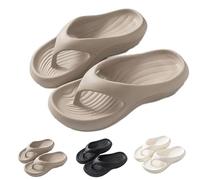 Ximlc Chanclas con Soporte for el Arco del pie for Mujer y Hombre, Unisex, cómodas y Antideslizantes, con Plataforma for Caminar, Zapatos de Playa.(Khaki,38-39)