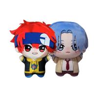Ximman 2 figuras suaves de anime Kyan Reki, 10 cm de Langa Hasegaw de peluche suave de dibujos animados para sofá, almohada decorativa, regalo para fanáticos