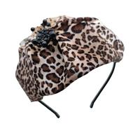 XINAJUND Corbata de pelo con diseño de animal francés, adorno para el pelo femenino, tocado para banquete