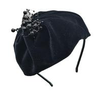 XINAJUND Corbata de pelo con diseño de animal francés, adorno para el pelo femenino, tocado para banquete