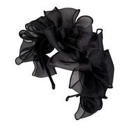 XINAJUND Diadema con lazo para el pelo para cena, fiesta, tocado de flores estéticas para mujer