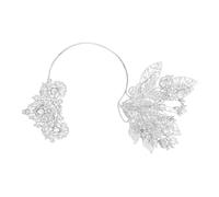 XINAJUND Diadema de flores y hojas brillantes para novia, tocado malayo, boda, festival, aro para el pelo, accesorios de fiesta