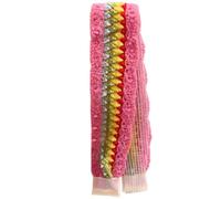 XINAJUND Diadema de punto para adultos, ajustable, elegante, floral, bordada, decoración para el cabello para uso diario y viajes