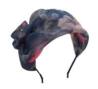 XINAJUND Diademas con lazo para mujer, tocados con lazos, adornos para el pelo, accesorio para el cabello para bodas y fiestas