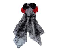 XINAJUND Diademas de flores realistas para mujer, accesorio para el cabello con diseño de calavera para fiestas de disfraces