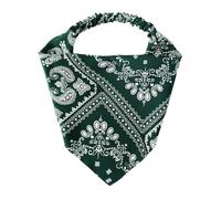 XINAJUND Diademas elásticas de poliéster con estampado de flores, accesorios de estilo moderno para uso diario