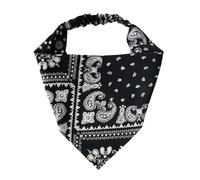 XINAJUND Diademas elásticas de poliéster con estampado de flores, accesorios de estilo moderno para uso diario