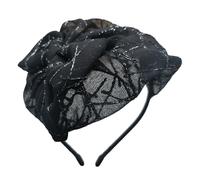 XINAJUND Elegante accesorio para el cabello con moño para mujer, tocado elegante con lazo, tocado, diadema, para fiestas y banquetes de noche