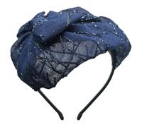 XINAJUND Elegante accesorio para el cabello con moño para mujer, tocado elegante con lazo, tocado, diadema, para fiestas y banquetes de noche