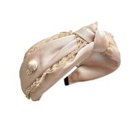 XINAJUND Elegante aro de encaje para el pelo, llamativo tocado de encaje para maquillaje casual